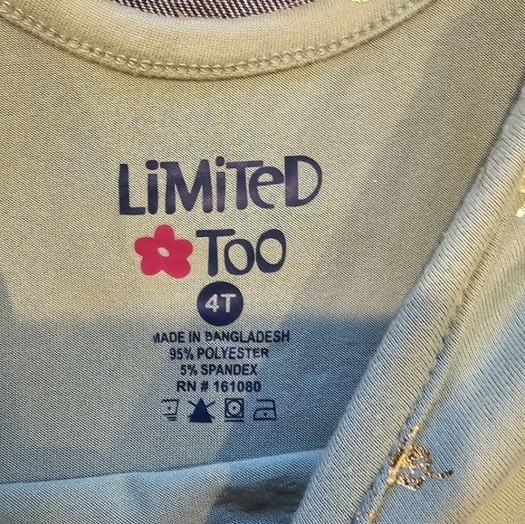 LIMITED Too 3 Piece Set 2 Dresses, 1 Jean Jacket Size 4T NWT - Picture 9 of 10